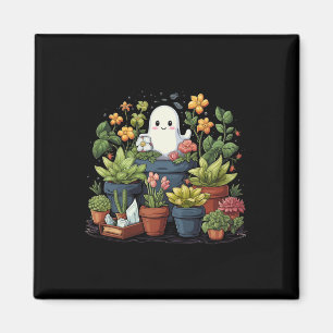 Aimant Plante fantôme Lady Halloween Ghoarly Garding Plan