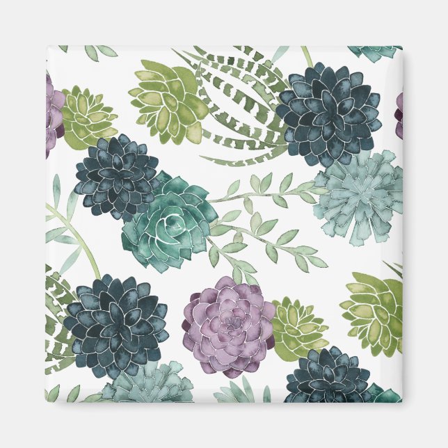 Aimant Plante Happiness Collection Motif Succulent (Devant)