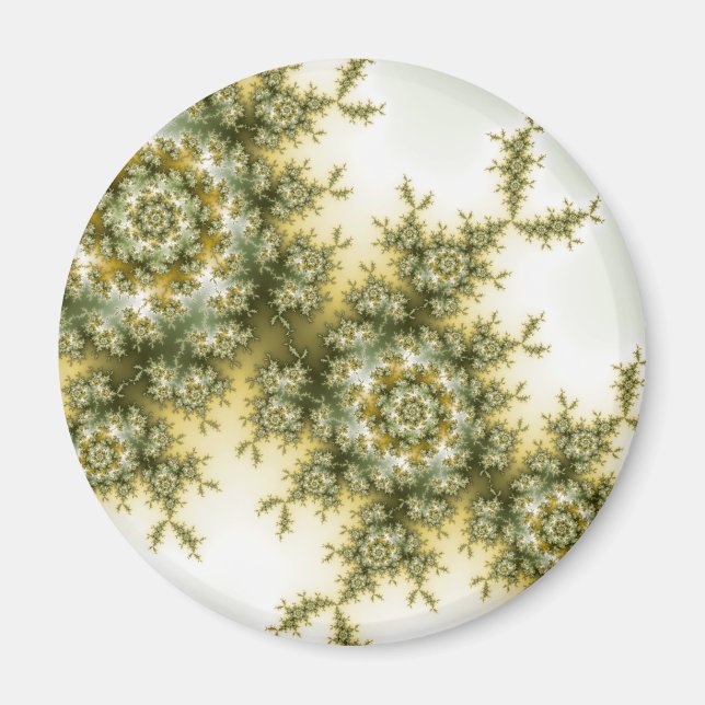 Aimant Plante sauvage - Mandelbrot Fractal Art (Devant)