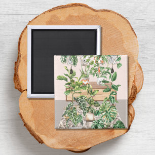 Aimant Plantes Tropicales Aquarelle