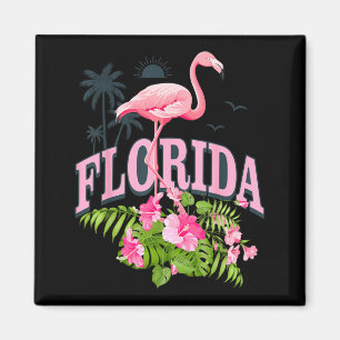 Aimant Plantes tropicales de Floride Flamant Souvenir Été