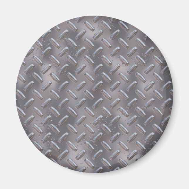 Aimant Plaque diamant en acier (Devant)