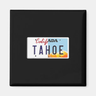 Aimant Plaque d'immatriculation vintage Lake Tahoe Califo