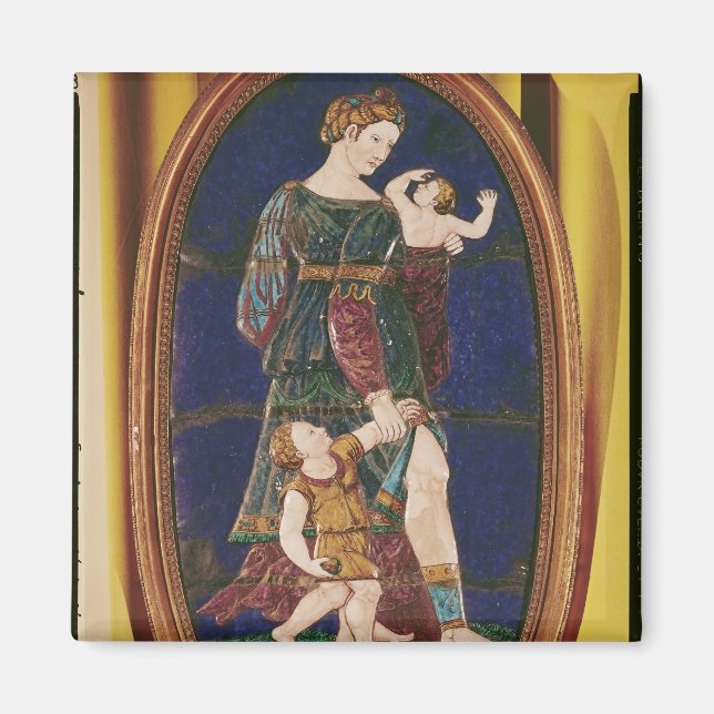 Aimant Plaque représentant la charité, Limousin, 1559 (Devant)
