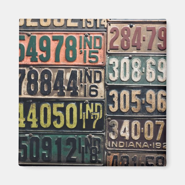 Aimant Plaques de licence vintages (Devant)