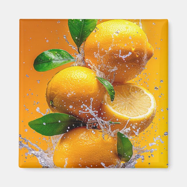 Aimant Plat de citron (Devant)