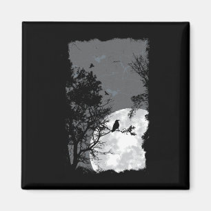Aimant Pleine lune Crow Gloomy Forêt Costume magnifique H