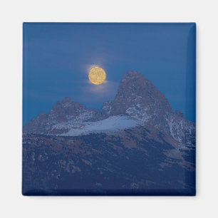 Aimant Pleine lune en hausse Grand Teton Driggs, Idaho