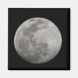 Aimant Pleine lune en noir et blanc. Crédit : Arthur