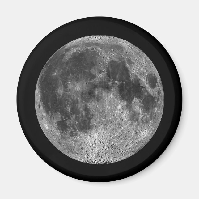 Aimant Pleine lune Lunaire Images de l'espace extra-atmos (Devant)