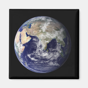 Aimant Pleine Terre montrant l'Europe et l'Asie