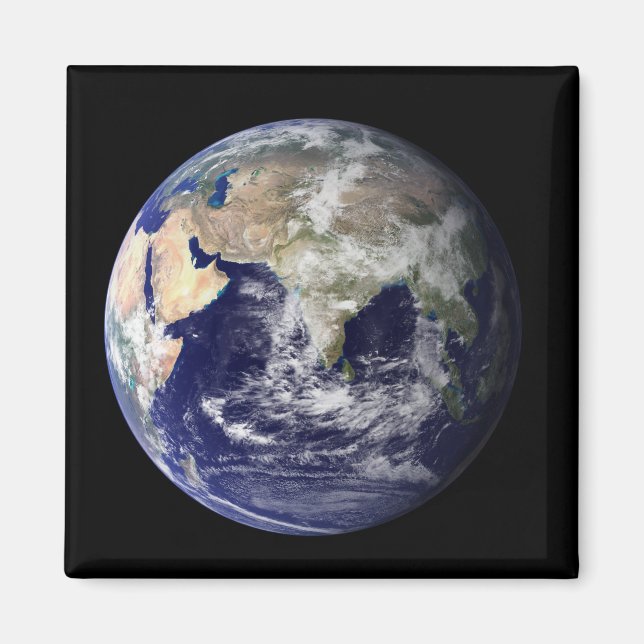 Aimant Pleine Terre montrant l'Europe et l'Asie (Devant)