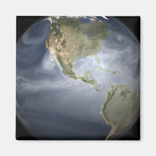 Aimant Pleine vue de la terre montrant la vapeur d'eau