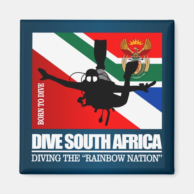 Aimant Plongée Afrique du Sud DF2 (Devant)