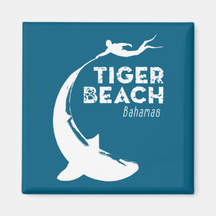 Aimant Plongée avec les requins à Tiger Beach