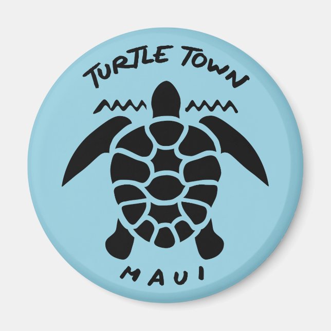 Aimant Plongée Avec Tortues De Mer - Turtle Town Maui (Devant)