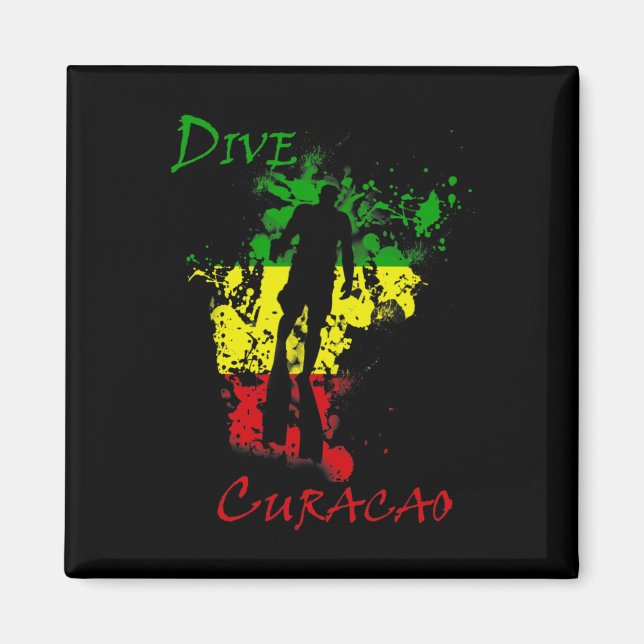 Aimant Plongée Curacao  (Devant)