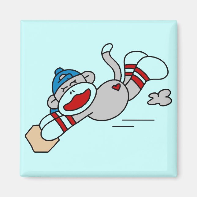 Aimant Plongée de baseball singe dans les tee-shirts et l (Devant)