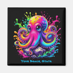 Aimant Plongée de pieuvre colorée