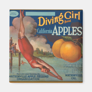 Aimant Plongée des pommes de Californie