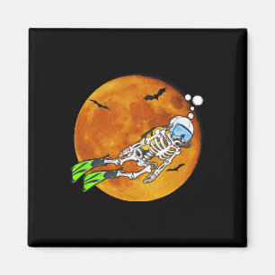 Aimant Plongée sous-marine Halloween Plongeur plongée sou