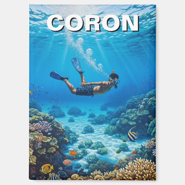 Aimant Plongeur de Coron Philippines (Recto)