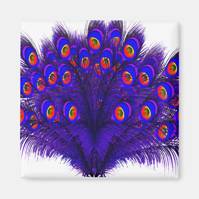 Aimant Plumes de paon (Devant)
