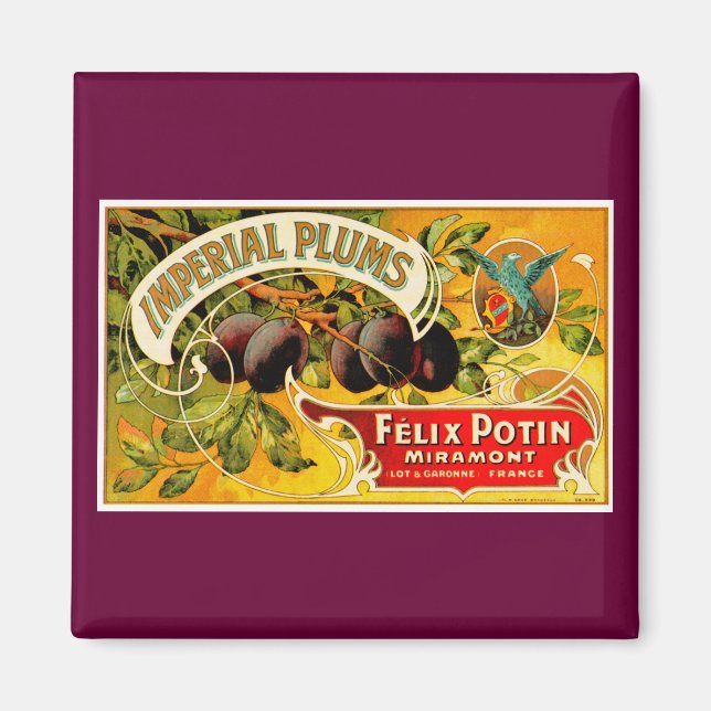 Aimant Plums impériaux (Devant)