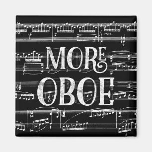 Aimant Plus Chalboard Oboe - Black White Music