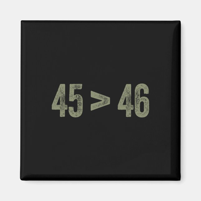 Aimant Plus De 46 Pro Trump Mon Président 45 Est G (Devant)