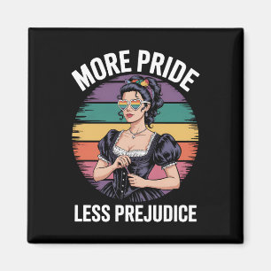 Aimant Plus de fierté moins de préjugés LGBTQ Fierté gay 
