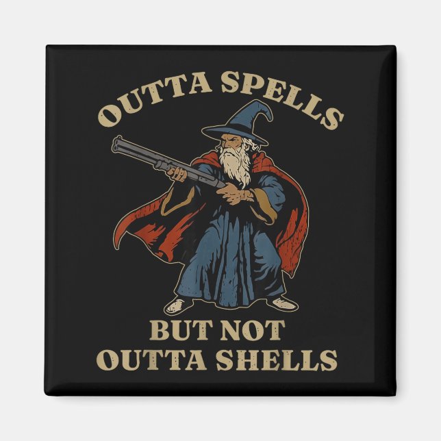 Aimant Plus de sorts mais pas sans coquilles Magicien Fan (Devant)