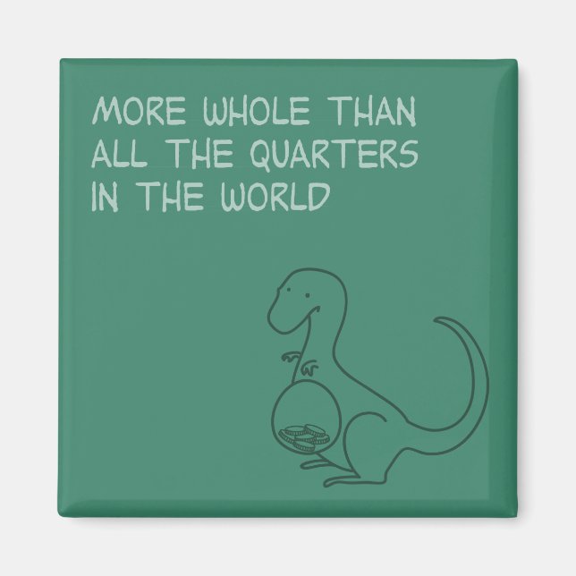 Aimant Plus de tout que l'aimant des quarts du monde (Devant)