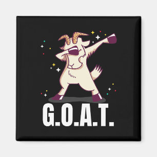 Aimant Plus grand de tous les temps G.o.a.t. Funny Chèvre
