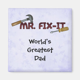 Aimant Plus grand Papa-M. Fix des Aimant-Mondes il
