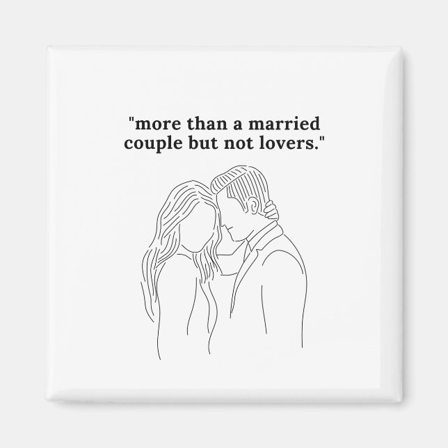 Aimant Plus qu'un couple marié, mais pas amoureux (Devant)