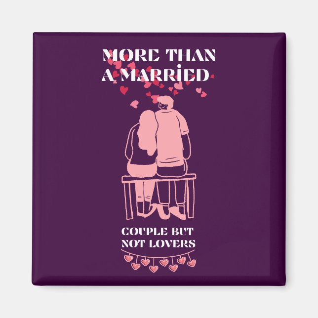 Aimant Plus qu'un couple marié, mais pas amoureux (Devant)