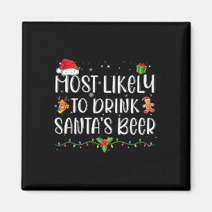 Aimant Plus susceptible de boire la bière du Père Noël Dr