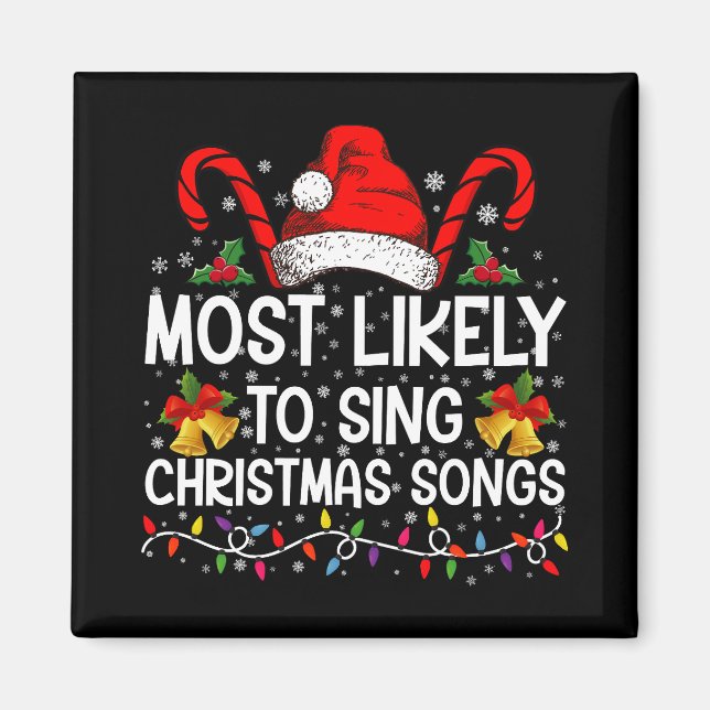 Aimant Plus susceptible de chanter des chants de Noël (Devant)