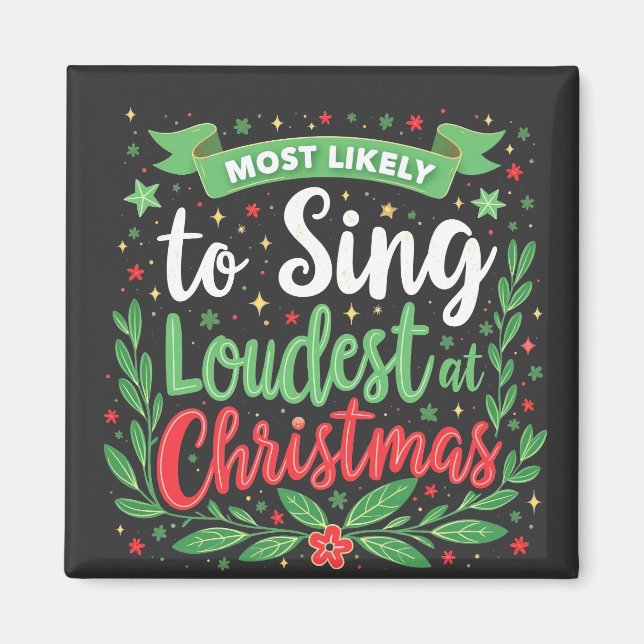 Aimant Plus susceptible de chanter le plus fort à Noël (Devant)