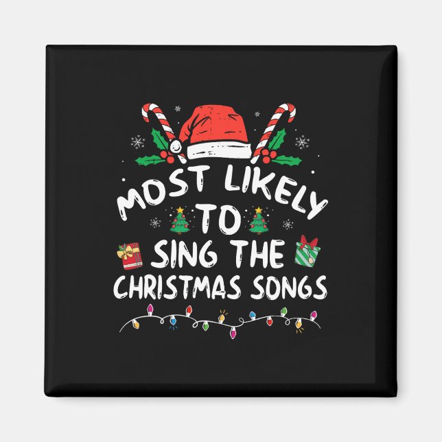 Aimant Plus susceptible de chanter les chants de Noël Chr (Devant)
