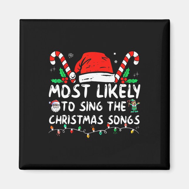 Aimant Plus susceptible de chanter les chants de Noël de  (Devant)