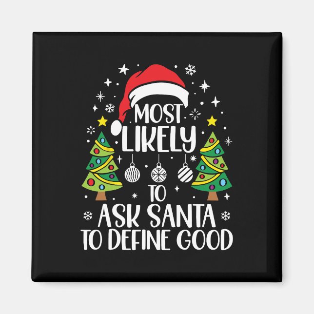 Aimant Plus susceptible de demander à Santa de définir un (Devant)