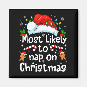 Aimant Plus susceptible de faire la sieste à Noël Famille