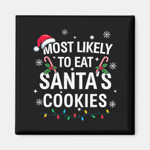 Aimant Plus susceptible de manger les cookies du Père Noë