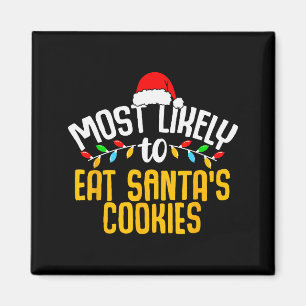 Aimant Plus susceptible de manger les cookies du Père Noë