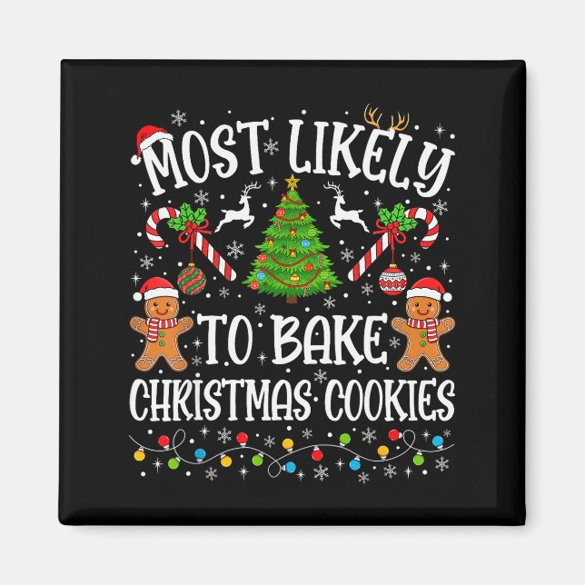 Aimant Plus susceptible de préparer des biscuits de Noël  (Devant)