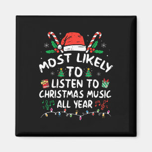 Aimant Plus susceptible d'écouter de la musique de Noël t