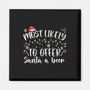 Aimant Plus susceptible d'offrir une bière au Père Noël A