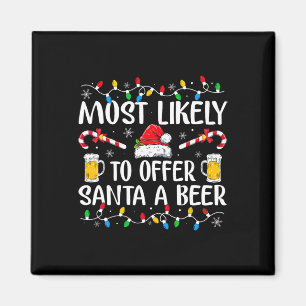 Aimant Plus susceptible d'offrir une bière au Père Noël A